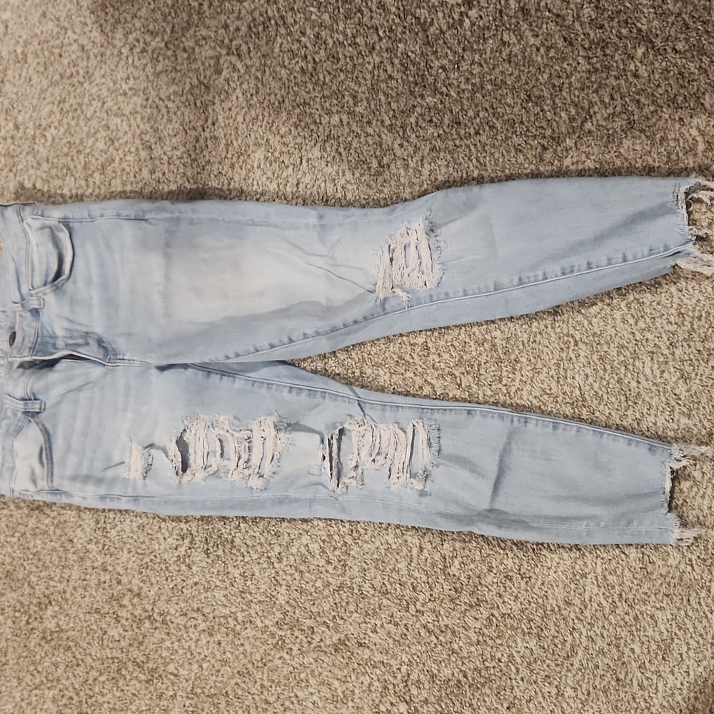 Distressed jeans